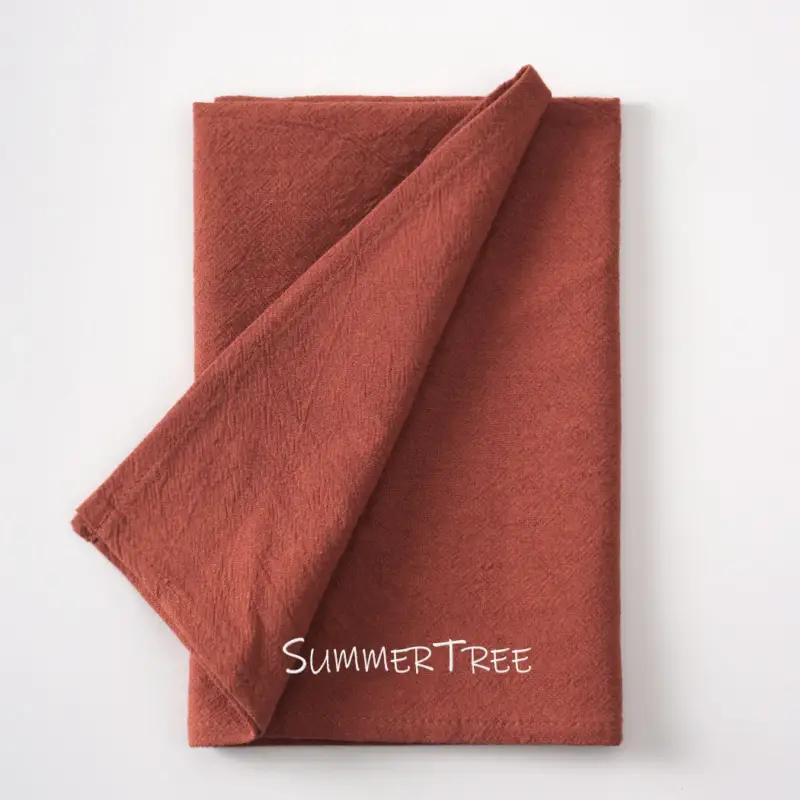 Prix Réduit Reusable washable cotton napkin set of 24