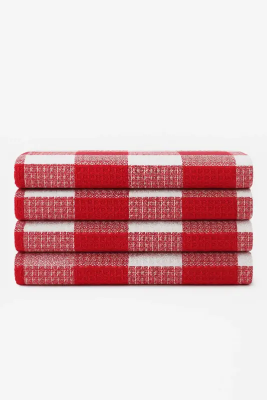 Bon Marché Soft absorbent waffle check kitchen towel