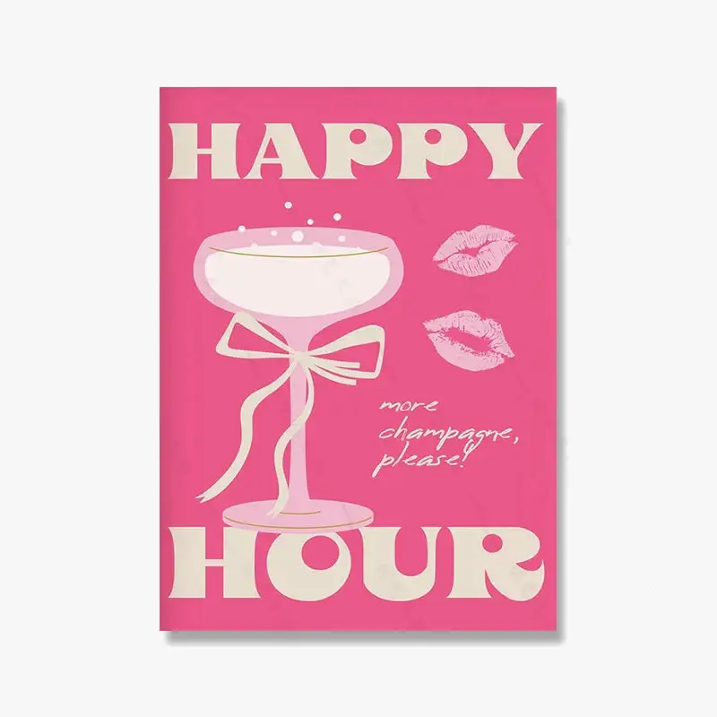 Disco mon chéri quote poster for kitchen wall decor Prix Réduit