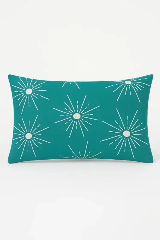 Geometric mandala pattern rectangular cushion cover 30 x 50 cm elegant Authentique