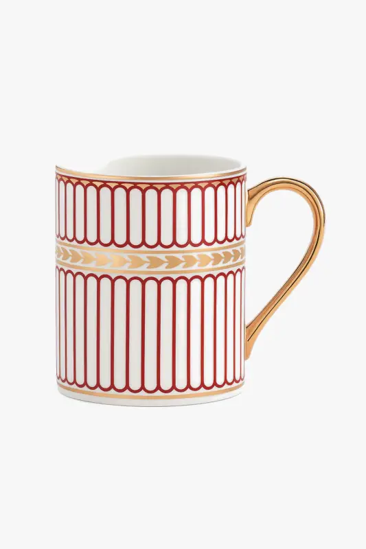 Luxury marble effect gold ceramic coffee cup Commander Vite