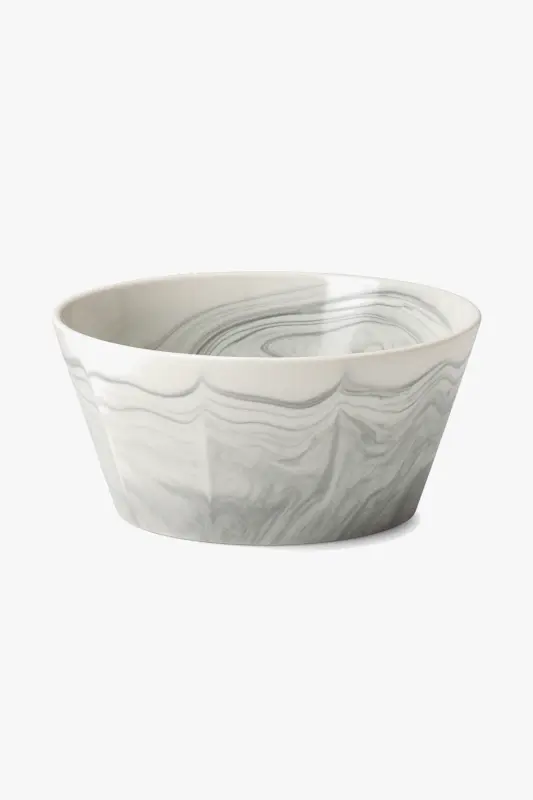 Elegant marble-effect ceramic 3-bowl serving set Dernière Chance