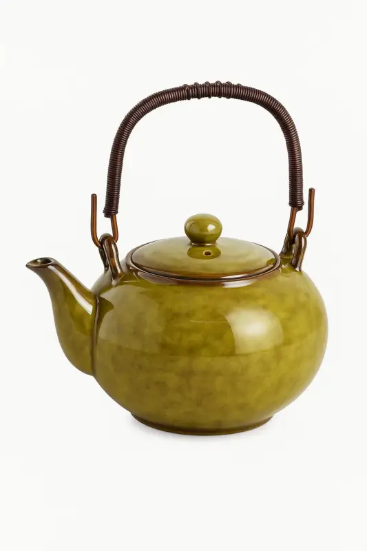 Japanese porcelain tea set with teapot and filter 800ml Populaire