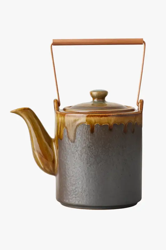 Solde Ceramic teapot lid retro handcrafted style for home