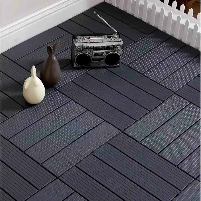 Vente Directe Clip-on pvc outdoor floor tiles with wood effect