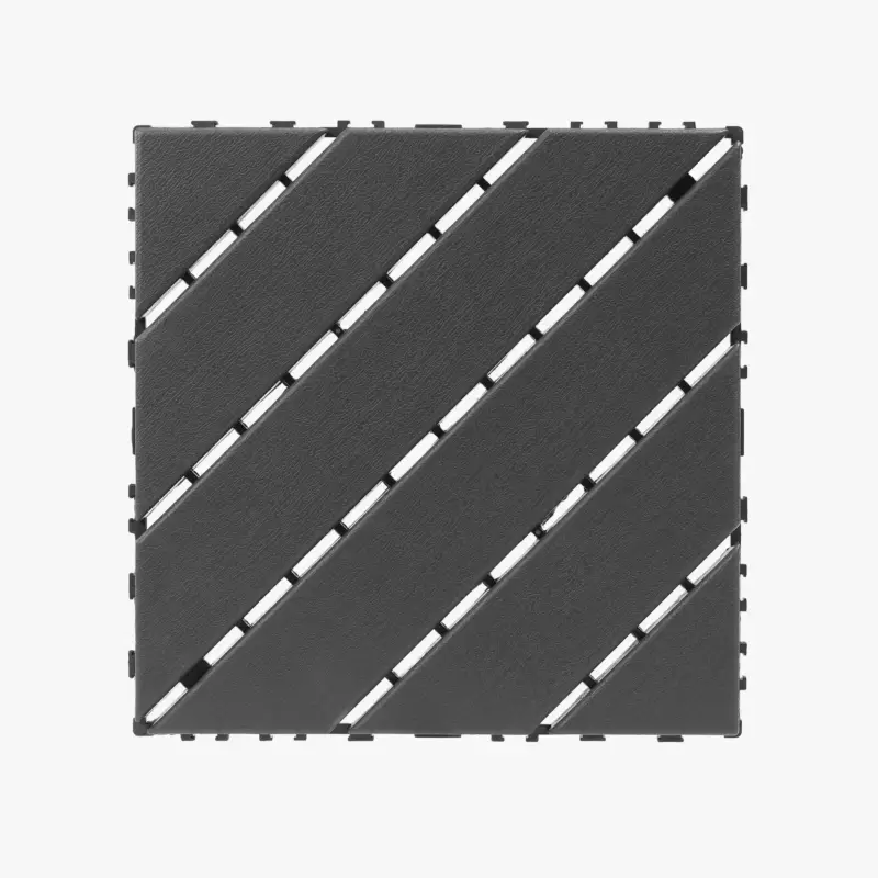 30 x 30 cm interlocking patio deck tiles, set of 44, outdoor plastic Prix Réduit
