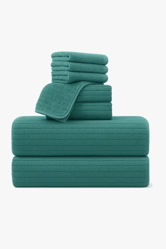 8-piece quick-dry bath towel set Meilleur Prix