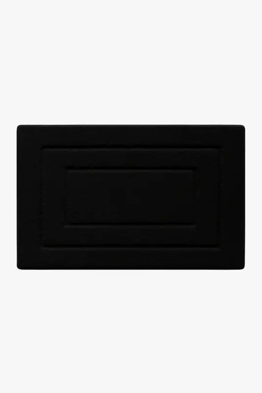 Microfibre velvet non-slip double frame bath mat Populaire