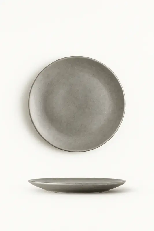 Populaire Nordic vintage stainless steel dinner plates minimalist style