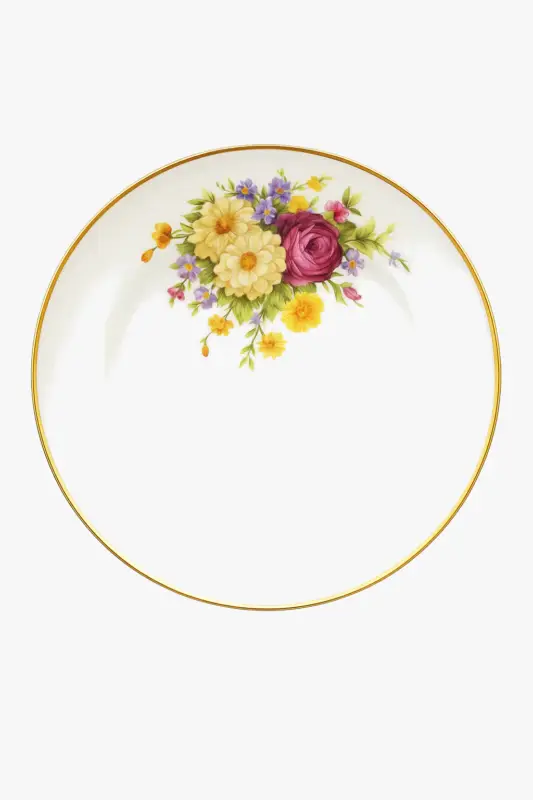 Fine bone china floral tableware set in western style Promotion Saisonnière