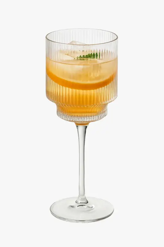 Nordic stripe wine glasses 350 ml versatile Offre Spéciale