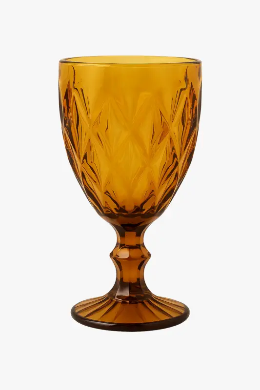 Soldes Retro embossed wine glass thick glass