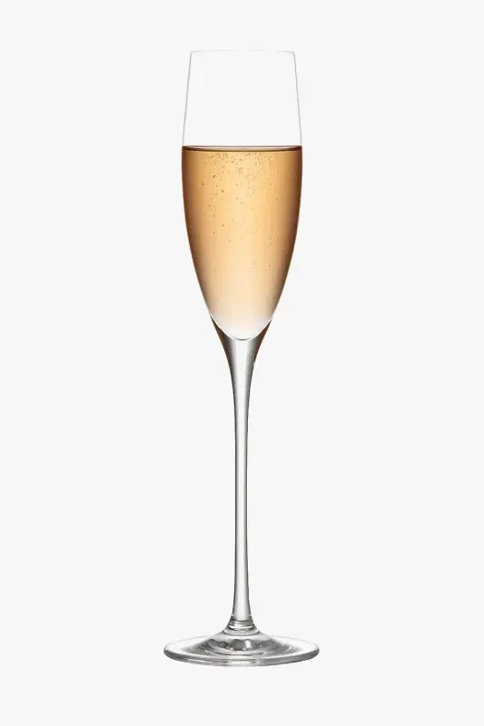 Bon Plan Elegant hand blown champagne flute glass