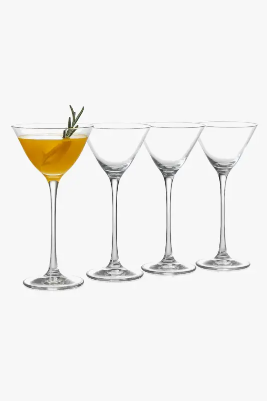 Top Vente Lot de 4 verres martini 100 ml classiques