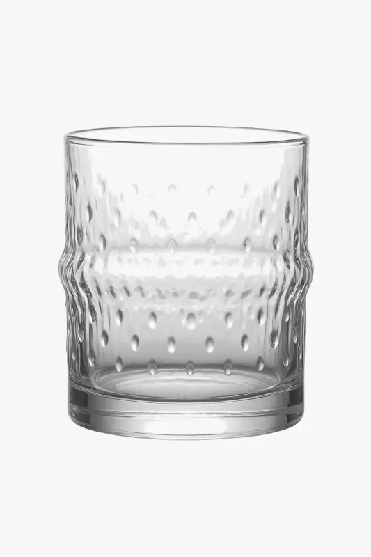 Elegant embossed old fashioned whisky glasses Authentique
