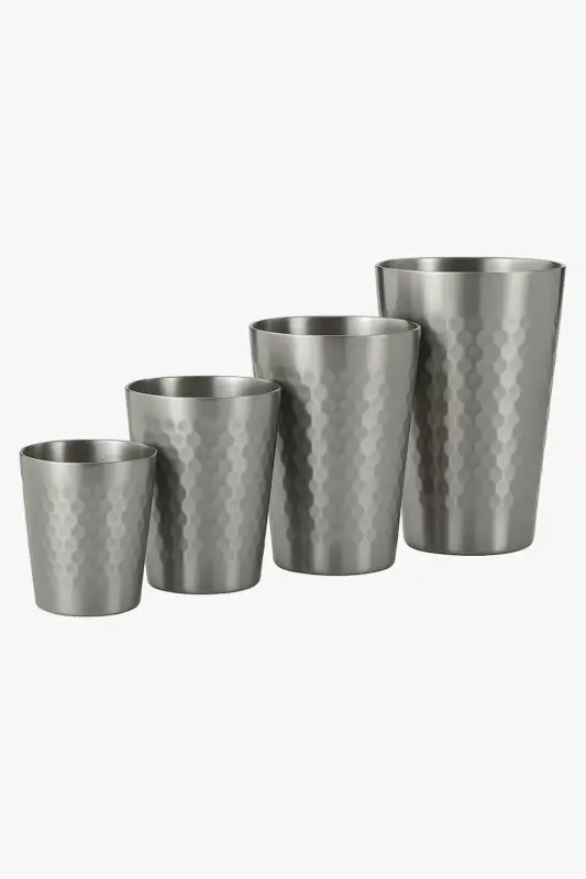Prix Promo Insulated stainless steel double-wall mug with nest pattern