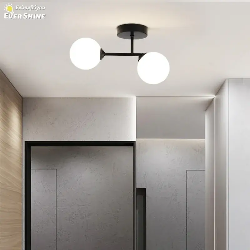 Led ceiling light nordic sphere for bedroom, living room, hallway d... Quantité Limitée