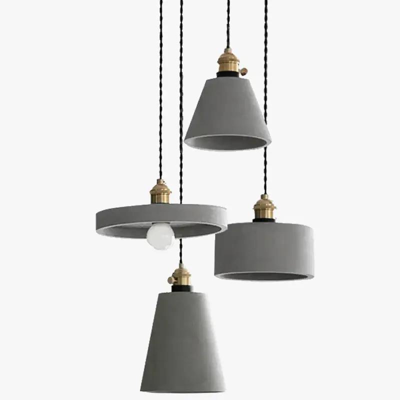 Nordic cement led pendant lights Dernier Modèle
