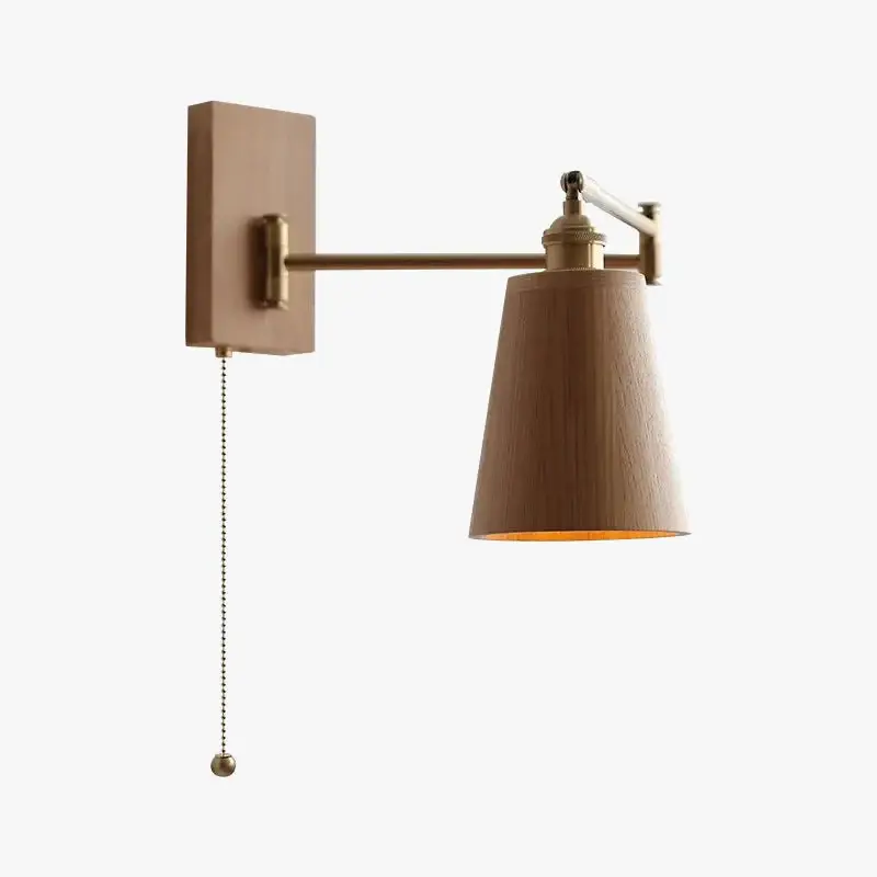 Acheter En Ligne Ash and walnut wood led wall light