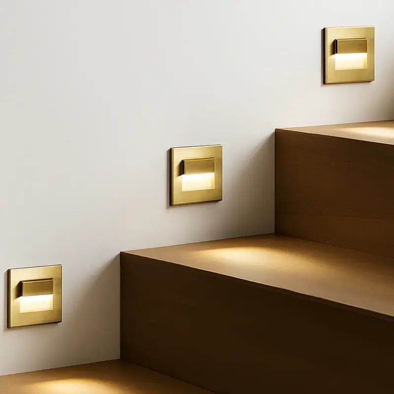 Satisfait Ou Remboursé Sandiy recessed wall light with motion sensor for stairs