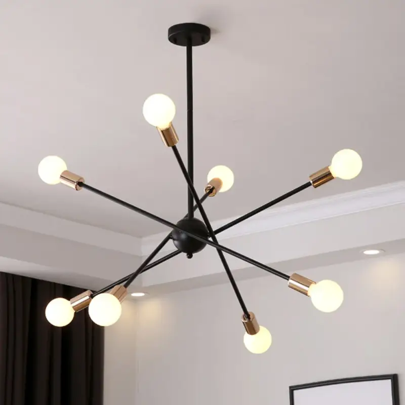 Modern led ceiling chandelier sputnik light for living room or bedroom Prix Choc