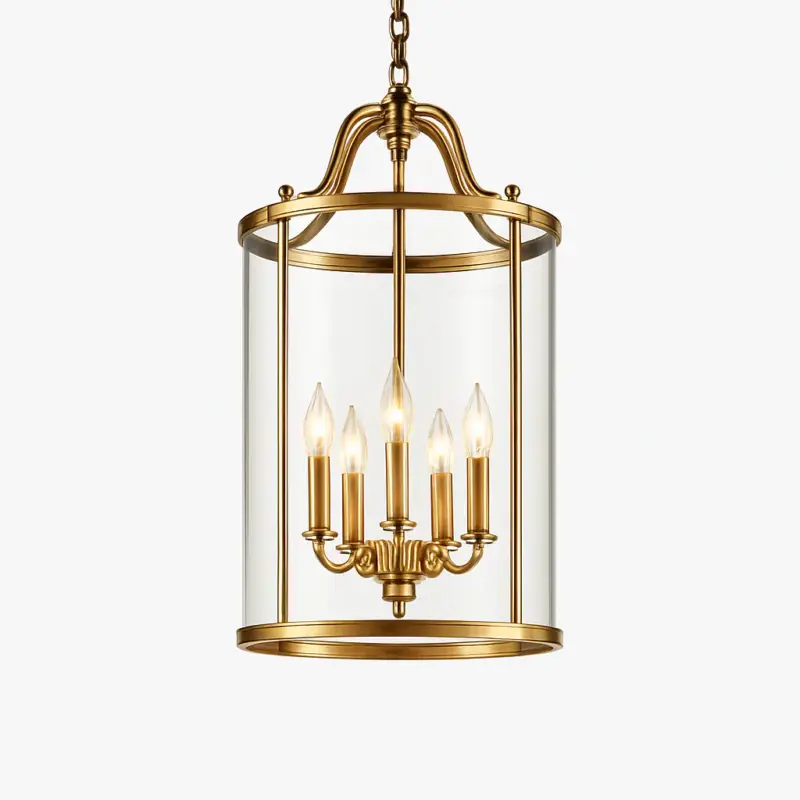 American vintage hotel lobby hallway restaurant cylinder birdcage g... Produit De Marque