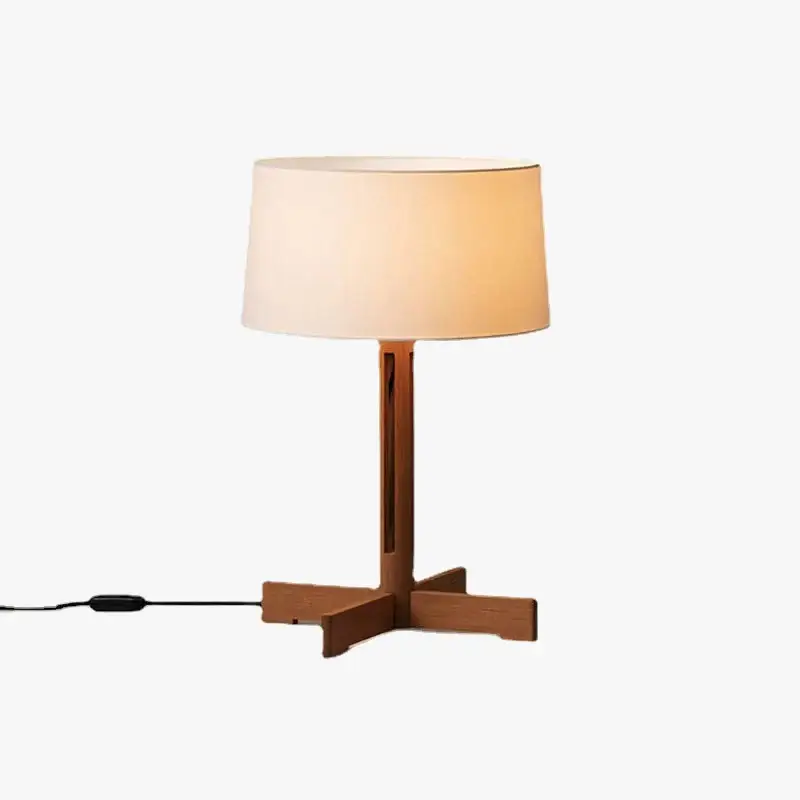 Meilleur Choix Vintage wabi sabi solid wood floor lamp for living room and reading...