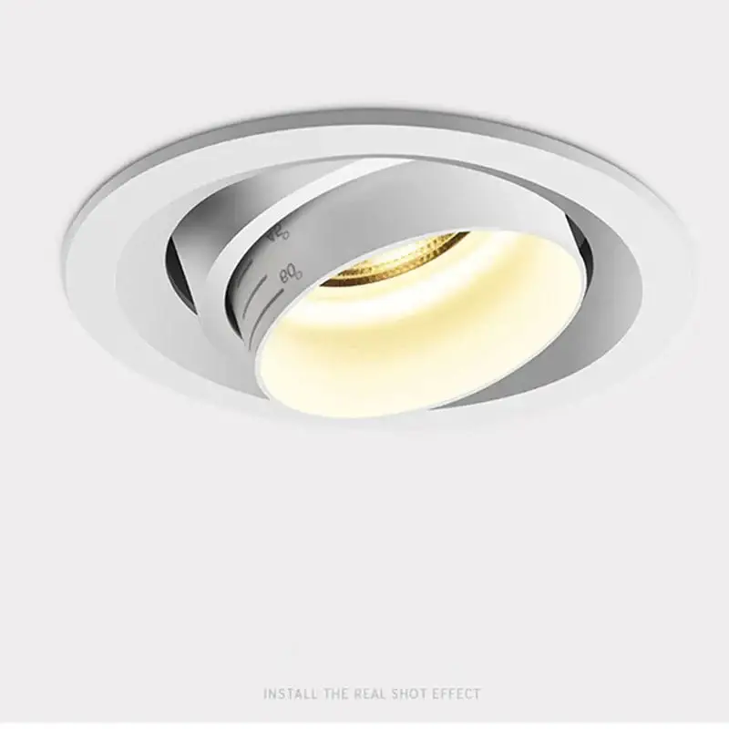 Vente Flash Integrated zoom dimmable recessed spot 15-60 degrees cob