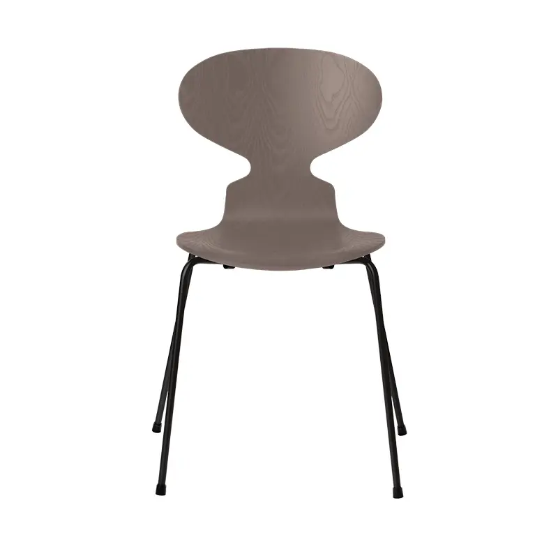 Expédié Aujourd'hui Dining Chair 4-FOOT FOURMI Ash stained Deep clay FRITZ HANSEN
