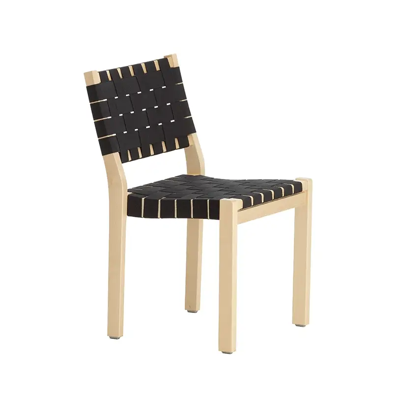 Offre Du Jour Chaise 611 Bouleau naturel / lin noir/noirARTEK