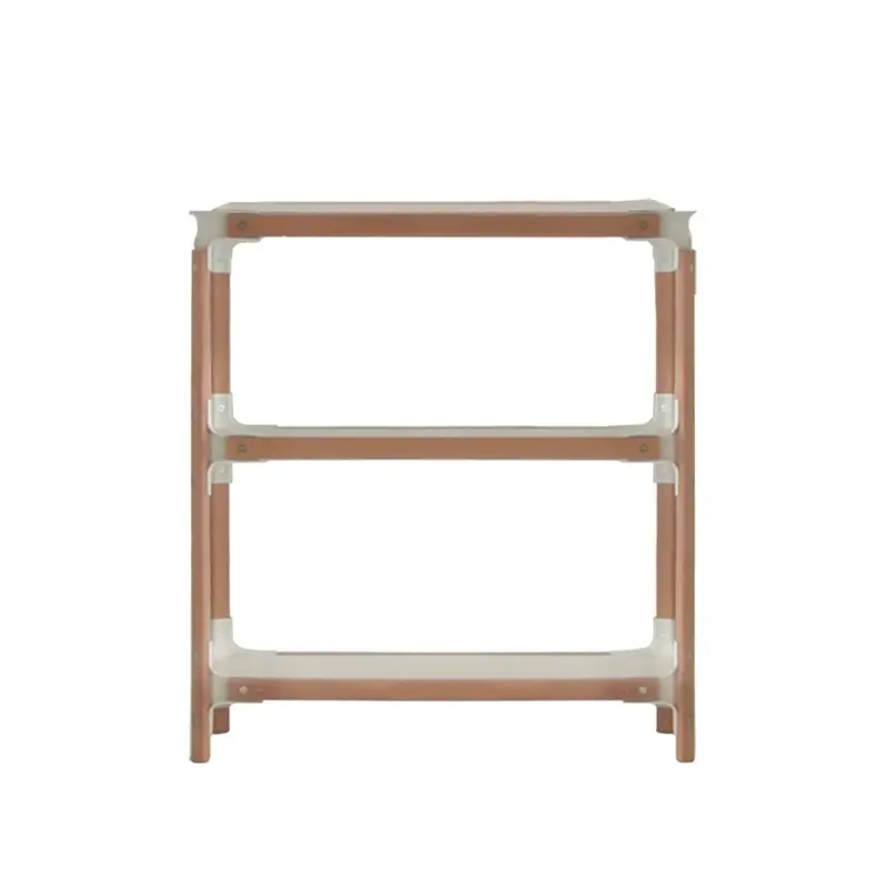 Offre Exclusive Shelving STEELWOOD SHELVING SYSTEM 3 trays 1 module White, woodMAGIS