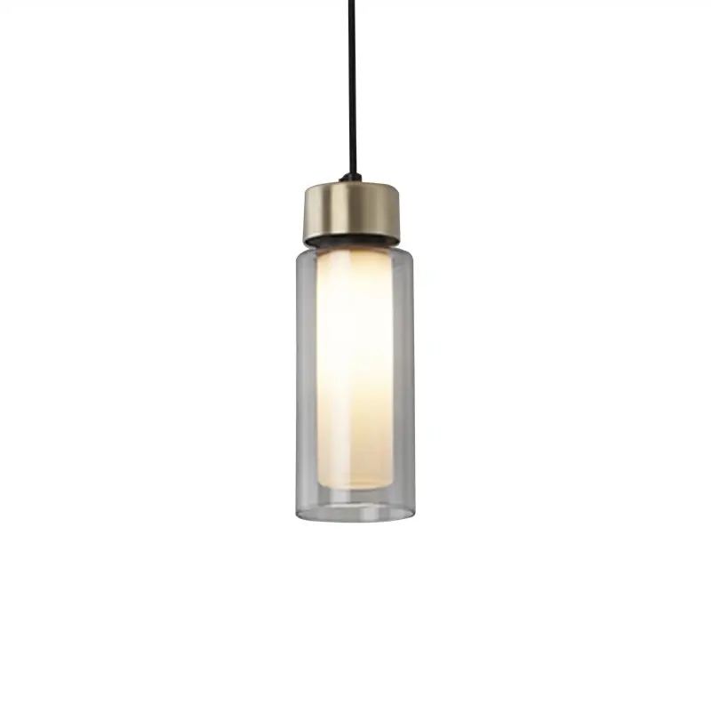 Satisfait Ou Remboursé Suspension OSMAN 560.21 Laiton brossé / verre transparentTOOY