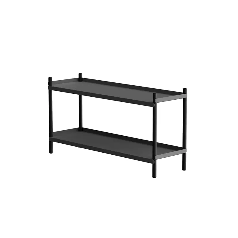 Vente Directe Etagère BOLT 100x53 Anthracite/ chêne noirNINE