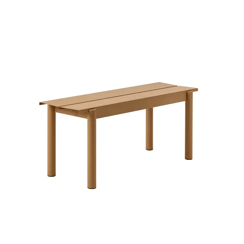 Banc LINEAR STEEL Orange bruléMUUTO Satisfait Ou Remboursé
