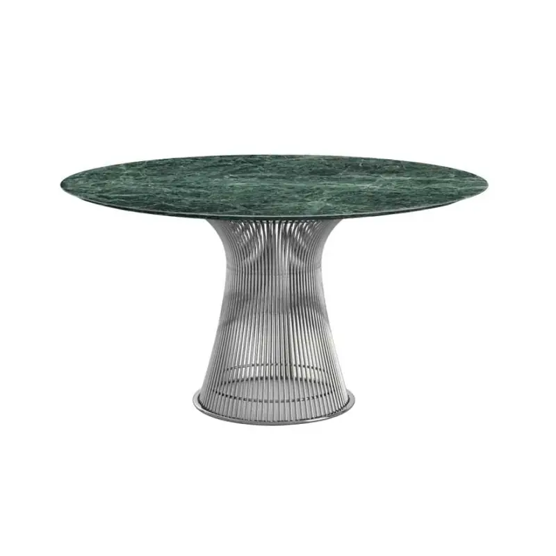 Satisfait Ou Remboursé Table PLATNER Ø 135 Marbre Vert AlpiKNOLL
