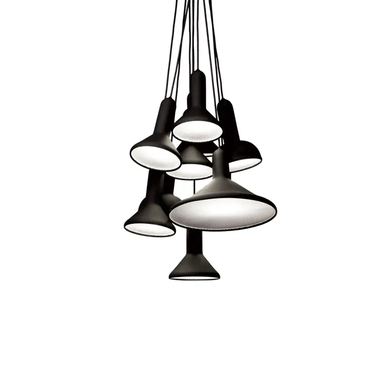 Promotion Pendant Light TORCH BUNCH S10 Black / black cable ESTABLISHED & SONS