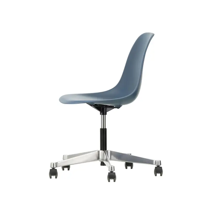 Achat Immédiat Fauteuil de bureau EAMES PLASTIC SIDE CHAIR PSCC Bleu de mer REVITRA