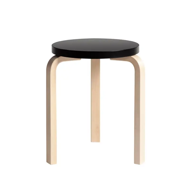 Meilleure Vente Stool 60 Black lacquered seatARTEK