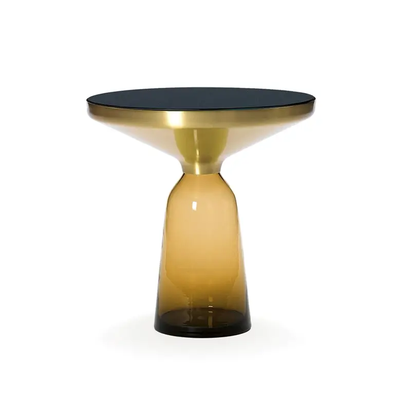 Table d'appoint guéridon BELL SIDE TABLE Orange ambréCLASSICON Prix Cassé