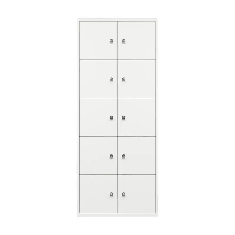 Storage Unit LATERALFILE LODGES 10 doors White ChalkBISLEY Paiement Sécurisé
