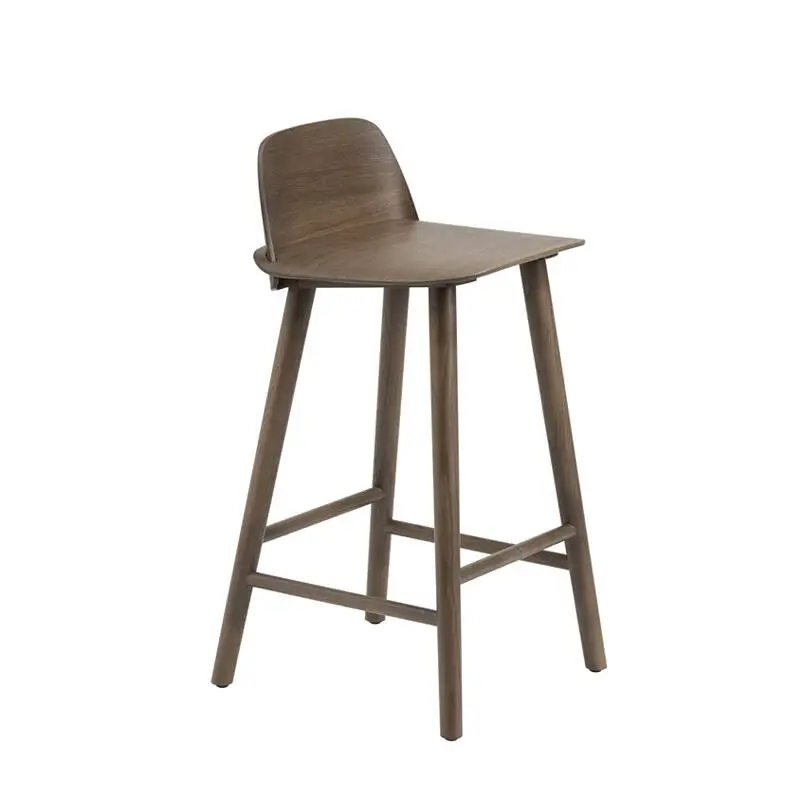 Vente Directe Tabouret haut NERD BARSTOOL Brun foncéMUUTO