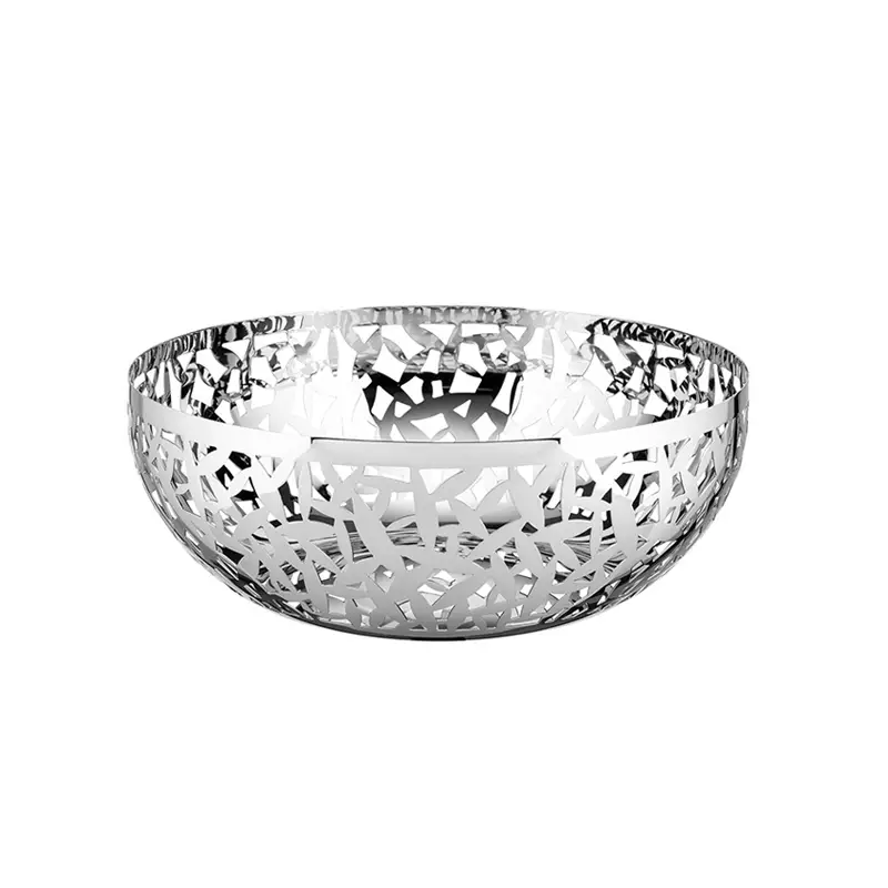 Vente Flash Centre de table & corbeille Corbeille à fruits CACTUS! Ø29 InoxALESSI