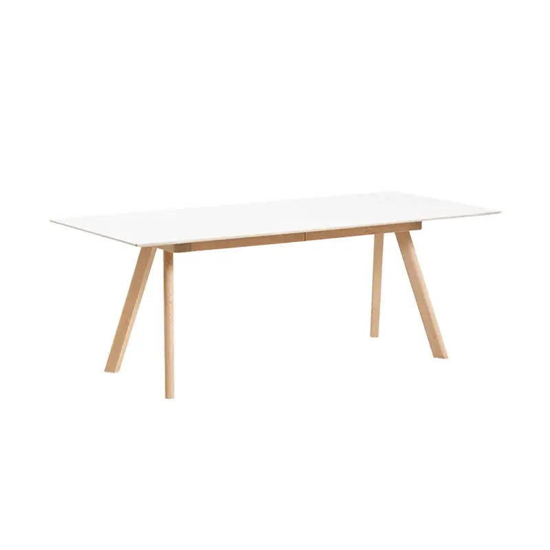 Vente Flash Dining Table CPH 30 EXTENDABLE Laminate white/ oak water-based varnishHAY