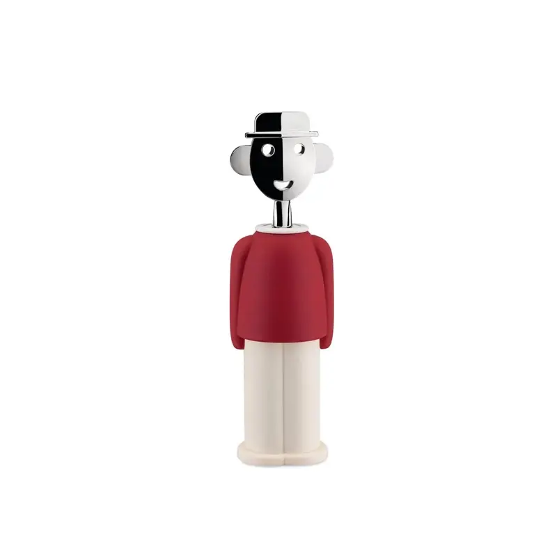 Kitchen Accessory ALESSANDRO M. Red and white corkscrewALESSI Nouvelle Collection