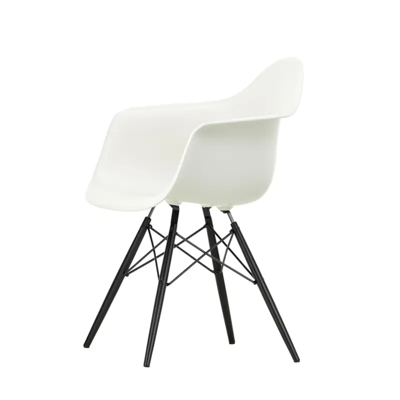 Dining Chair EAMES PLASTIC ARMCHAIR DAW WhiteVITRA Soldes