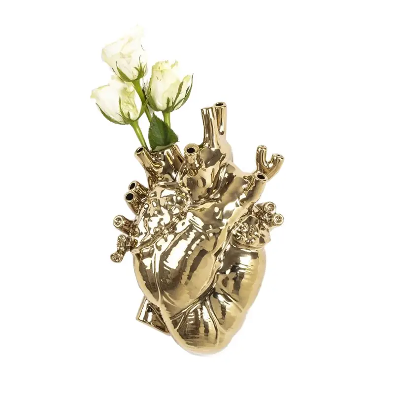 Satisfait Ou Remboursé Vase LOVE IN BLOOM GoldSELETTI