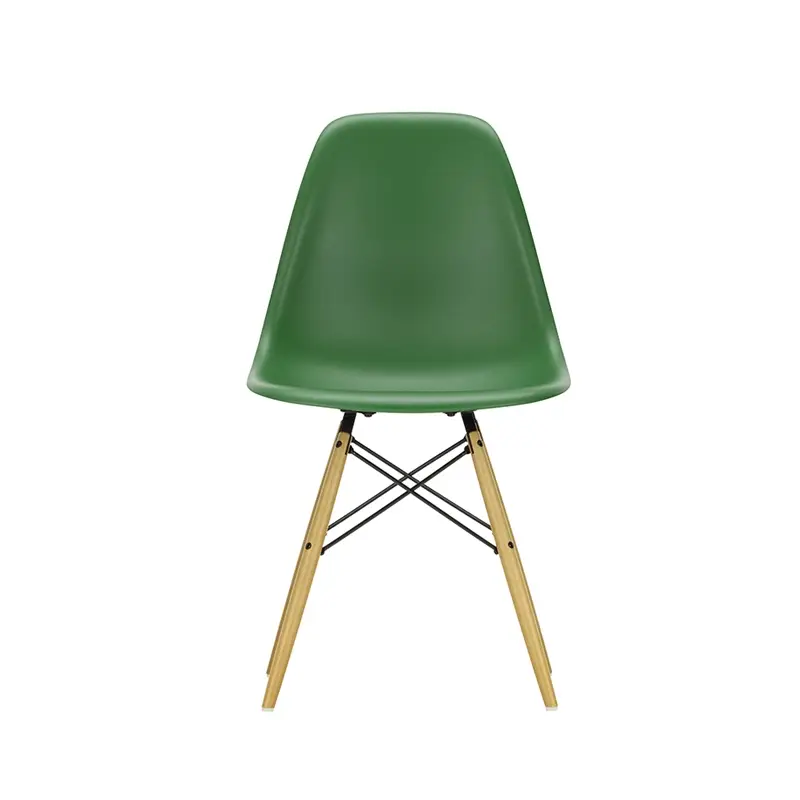 Offre Spéciale Chaise EAMES PLASTIC CHAIR DSW érable nuance de jaune Vert émeraude REVITRA