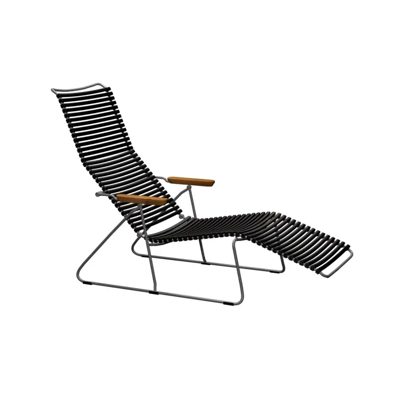 Outdoor Bench and Sunlounger Sunlounger CLICK BlackHOUE Jusqu'à Épuisement Des Stocks