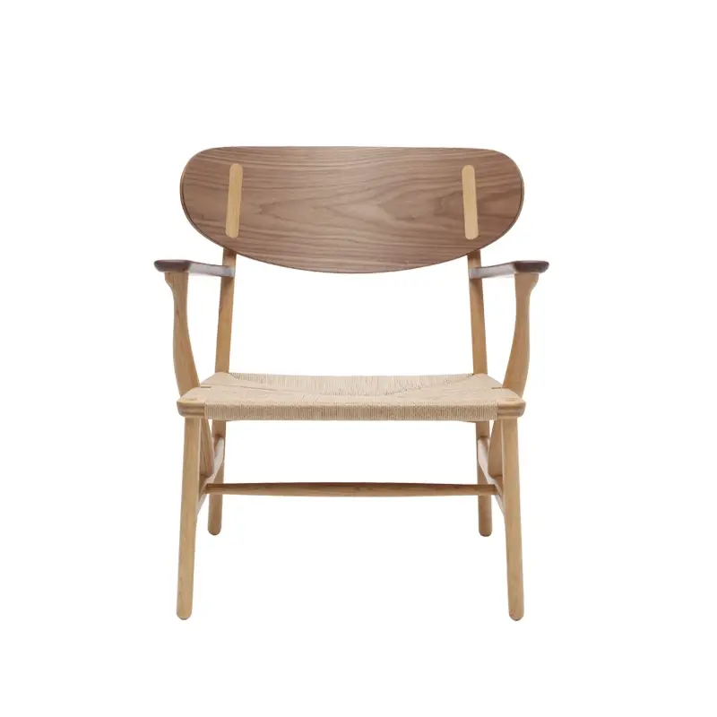 Marque Fauteuil CH22 Chêne & noyer/ corde naturelleCARL HANSEN