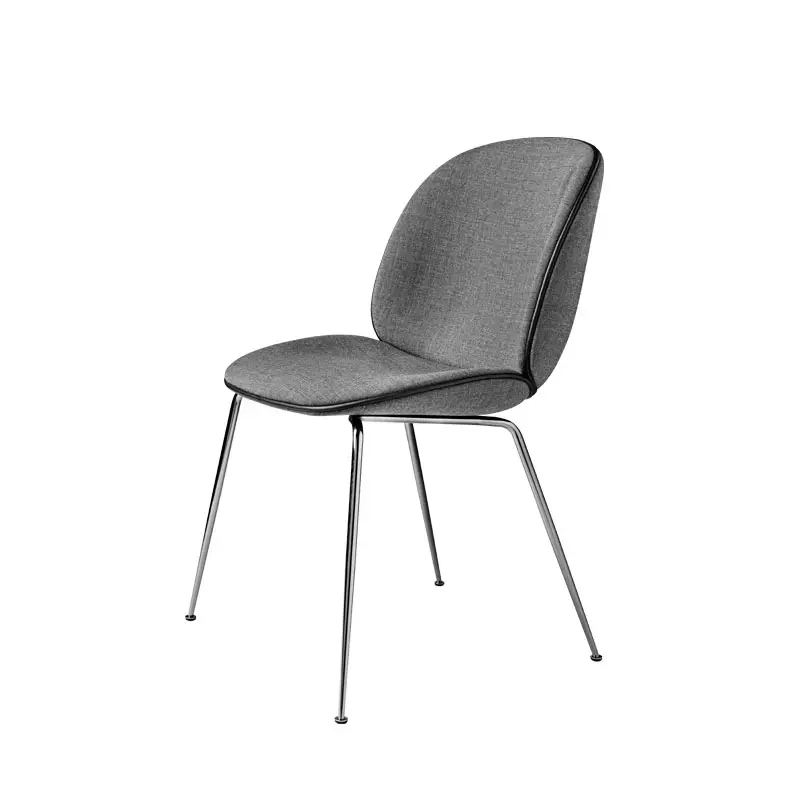Haute Qualité Dining Chair BEETLE Rembourrée Remix grey 152/ chromeGUBI